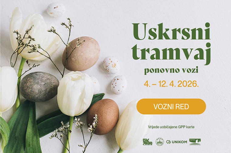 Blagdanska čarolija u Osijeku: provozajte se Uskrsnim tramvajem